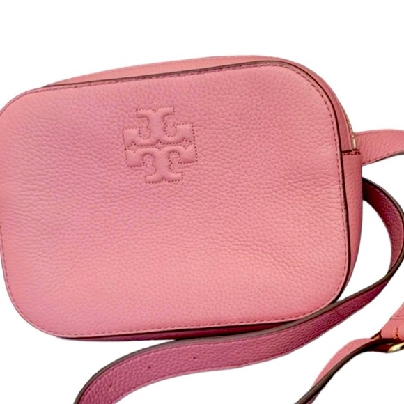 Tory Burch Thea Mini Pink Magnolia Foldover Crossbody Bag